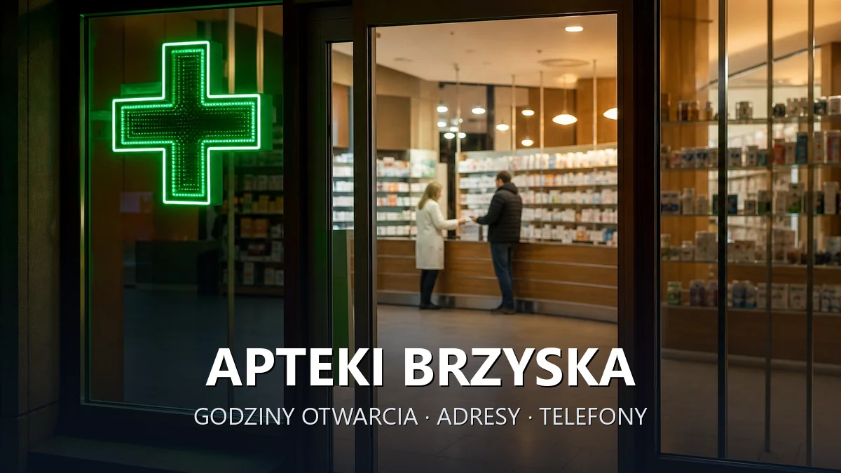 Apteki Brzyska, powiat jasielski - adresy, telefony, godziny otwarcia