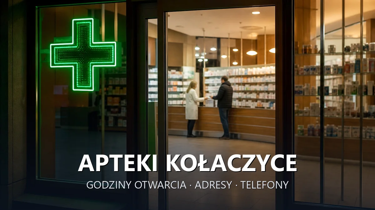 Apteki Kołaczyce, powiat jasielski - adresy, telefony, godziny otwarcia