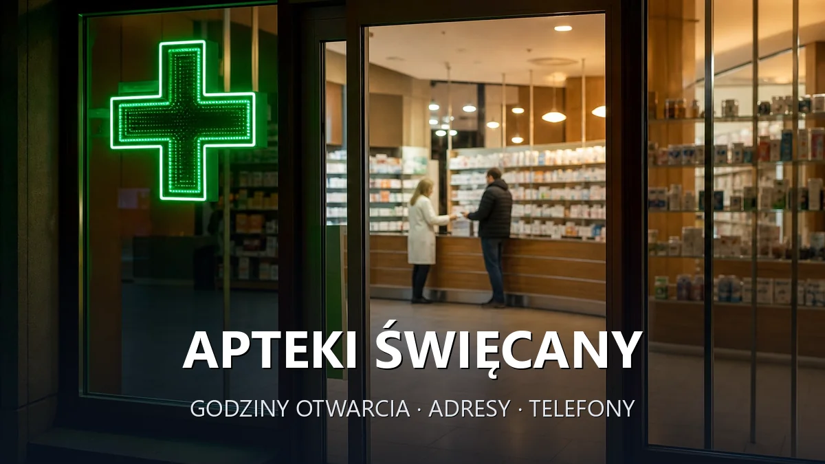 Apteki Święcany, gmina Skołyszyn, powiat jasielski - adresy, telefony, godziny otwarcia