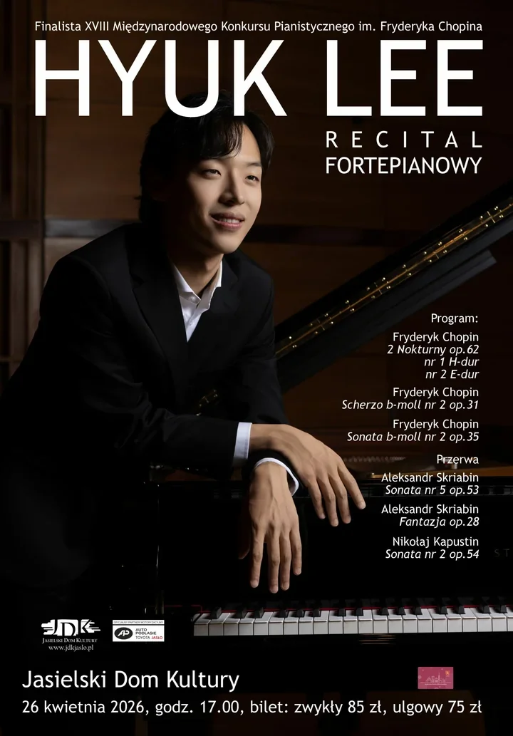 Hyuk Lee w Jaśle - recital, który łączy Chopina z iskrą wirtuozerii