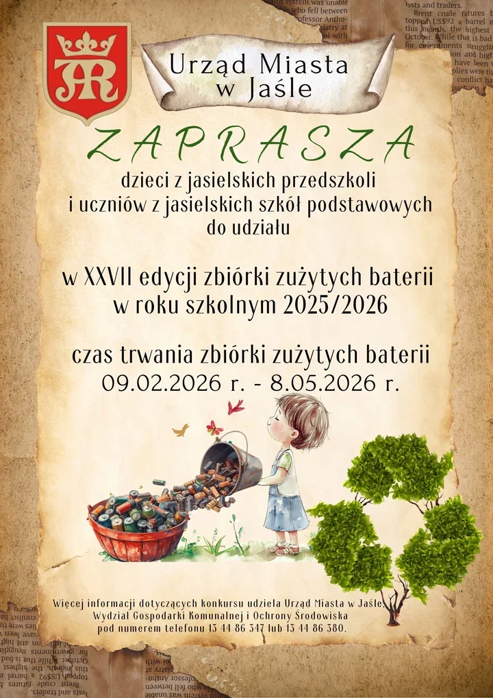 27. edycja zbiórki zużytych baterii – młodzi jasielanie uczą się dbać o naturę