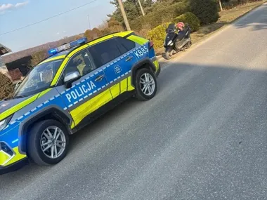 Motorowerzysta w Łajscach ujęty z blisko 2 promilami - grozi mu więzienie