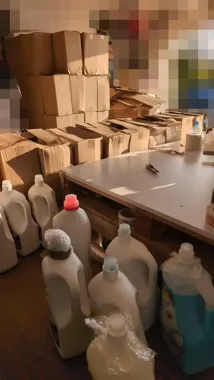 Podróbki z firmy pod Jasłem - policja zabezpieczyła ponad 250 sztuk chemii