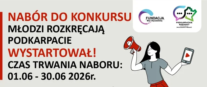 Młodzi z Podkarpacia mają szansę pokazać swoje działania i zgarnąć nagrody